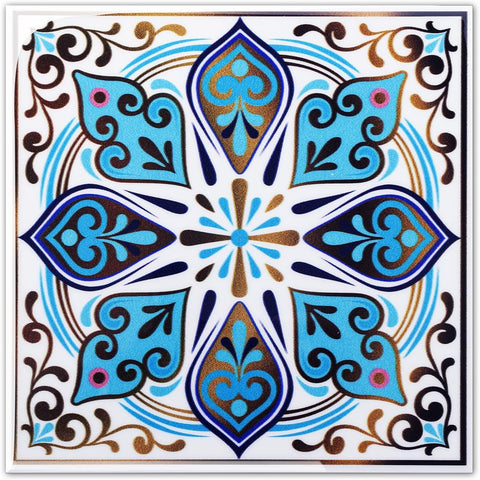 Colorful Moroccan Square PVC Tile - Style 7