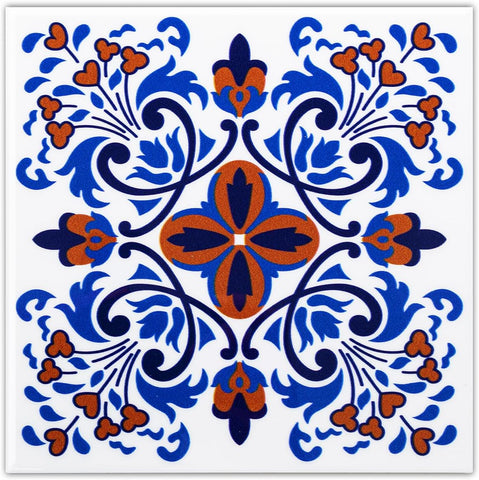Colorful Talavera Mexican PVC Tile - Style 5
