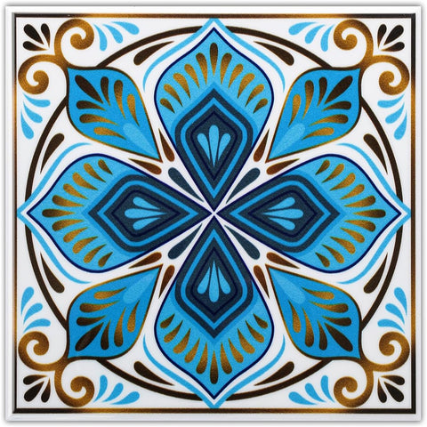 Colorful Moroccan Square PVC Tile - Style 8