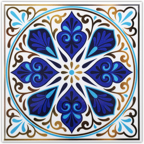 Colorful Moroccan Square PVC Tile - Style 4