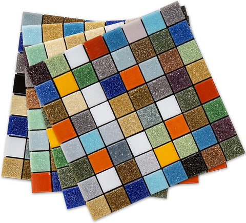 Colorful Mosaic Square Glass Tile