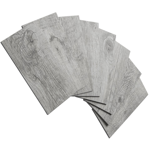 Dover Gray Wood Look Subway PVC Tile