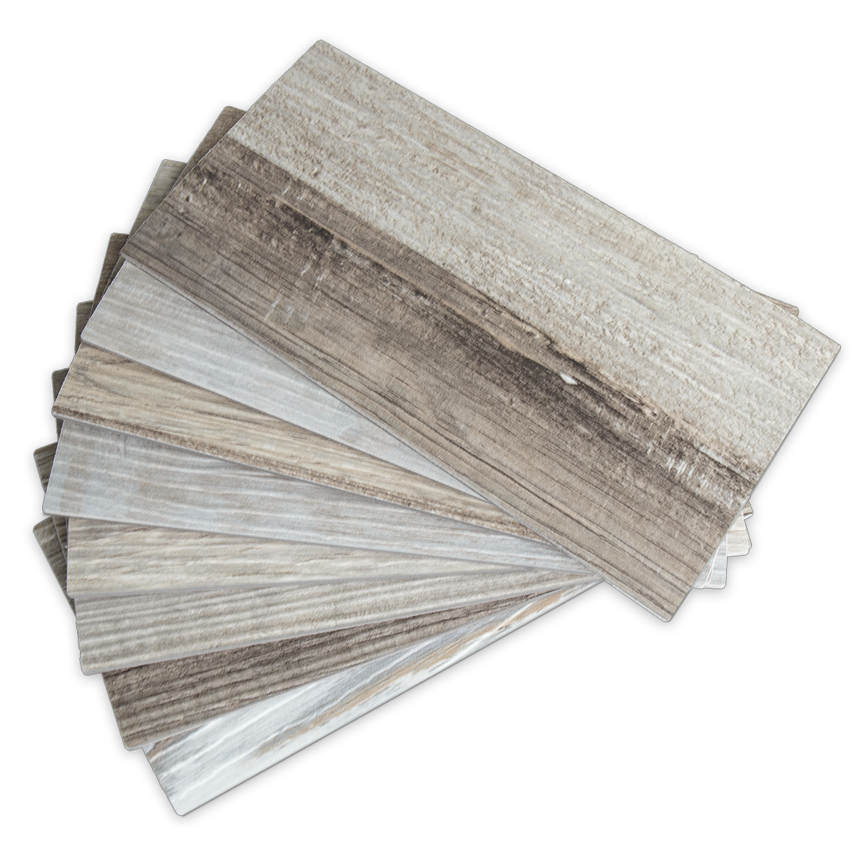 3''x6'' Beige and Brown Distressed Wood PVC Subway Tile