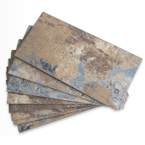 3''x6'' Rust Slate PVC Subway Tile