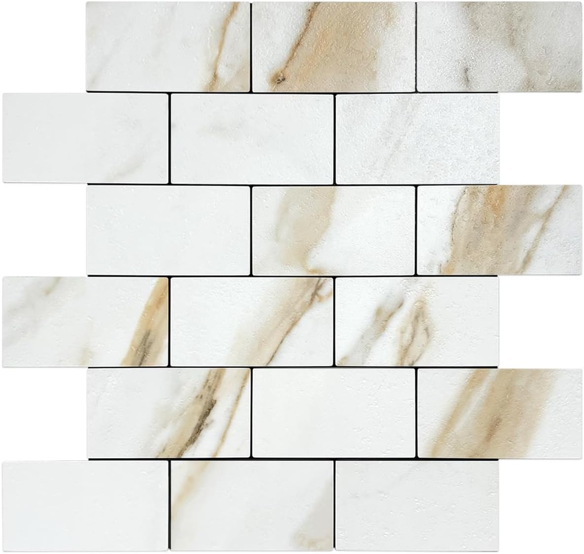Calacatta Gold Marble PVC Subway Sheet