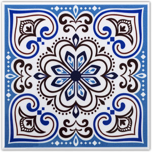 Colorful Talavera Mexican PVC Tile - Style 3