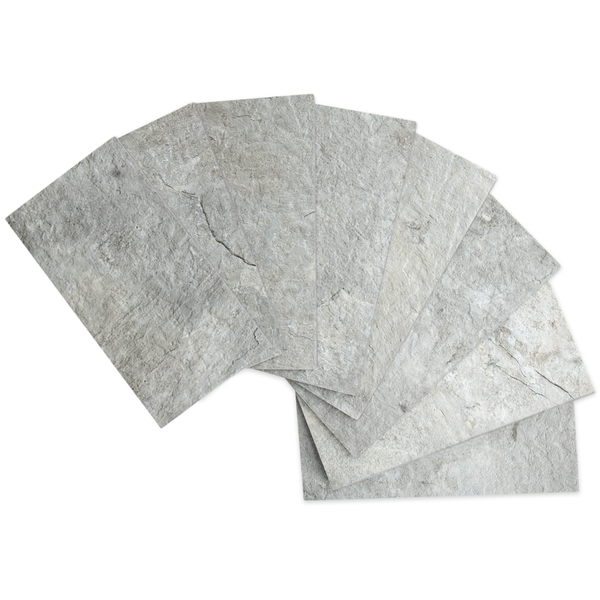 Gray Mountain Rock Look Subway PVC Tile