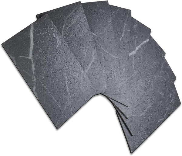 Matte Black Faux Marble Subway PVC Tile - Canada