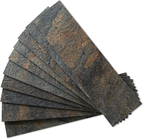 3''x12'' Rust Slate Subway PVC Tile