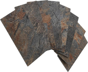 3'‘x6'' Rust Slate Subway PVC Tile