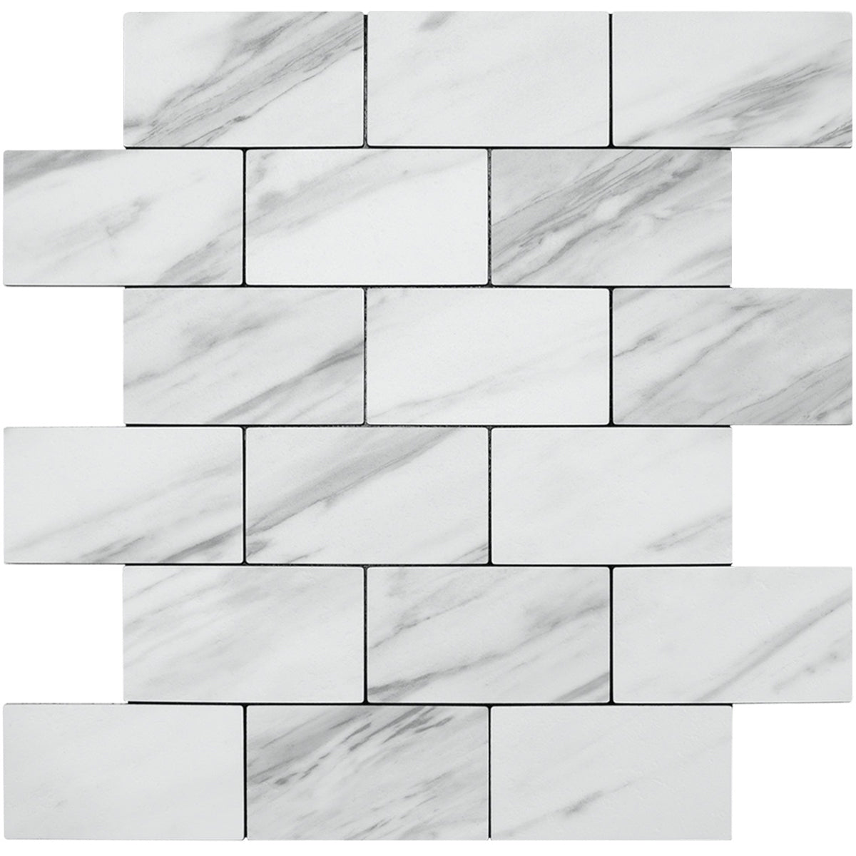White Marble PVC Subway Sheet
