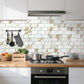 Calacatta Gold Marble PVC Subway Sheet