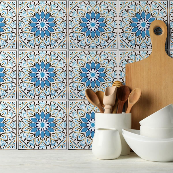 Colorful Moroccan Square PVC Tile - Style 6