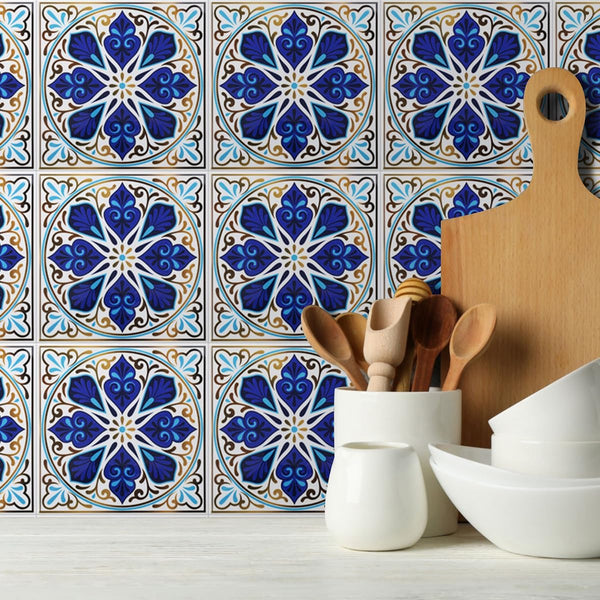 Colorful Moroccan Square PVC Tile - Style 4