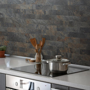 3''x12'' Rust Slate Subway PVC Tile