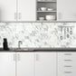 3''x6'' White Marble Subway PVC Tile