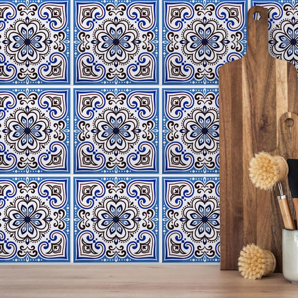 Colorful Talavera Mexican PVC Tile - Style 3