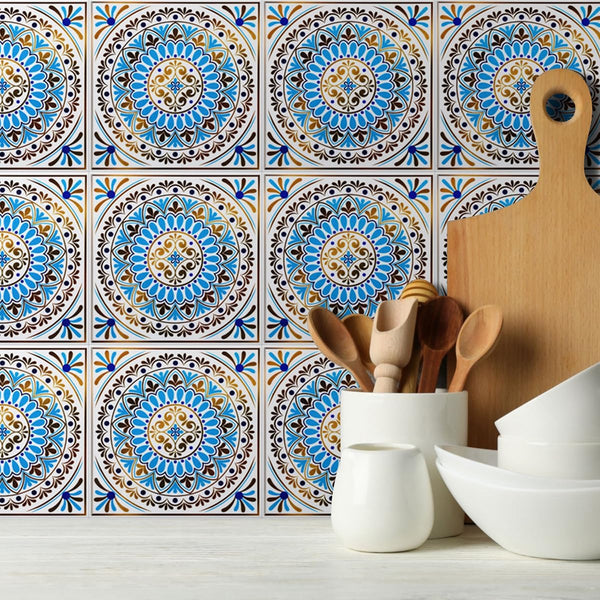 Colorful Moroccan Square PVC Tile - Style 2