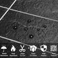 3''x6'' Black Faux Stone Subway PVC Tile With White Faux Grout