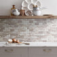 Brown Birch Subway PVC Tile