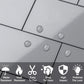 Polished Gray Ceramic Look Subway PVC Tile