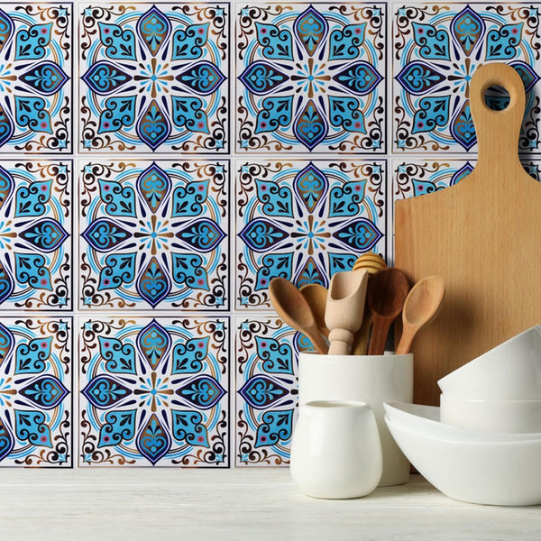 Colorful Moroccan Square PVC Tile - Style 7