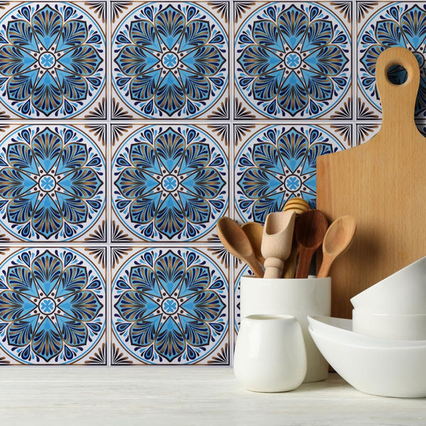 Colorful Moroccan Square PVC Tile - Style 5