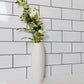 3''x6'' Polished White Ceremic Look PVC Tile With Faux Grout Line