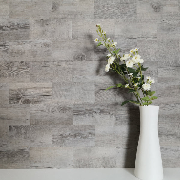 Dover Gray Wood Look Subway PVC Tile - Canada