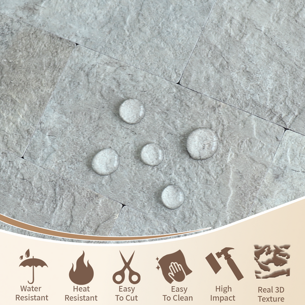 12‘’x12'' Mountain Rock Subway PVC Sheet