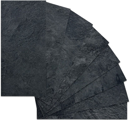 5.75''x12.2'' Black Slate Subway PVC Tile