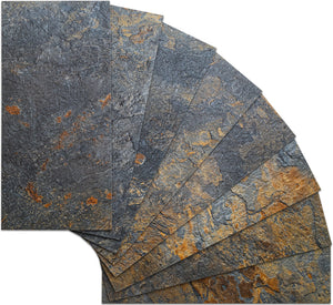 5.75''x12.2'' Rust Slate Subway PVC Tile