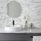 White Marble PVC Subway Sheet