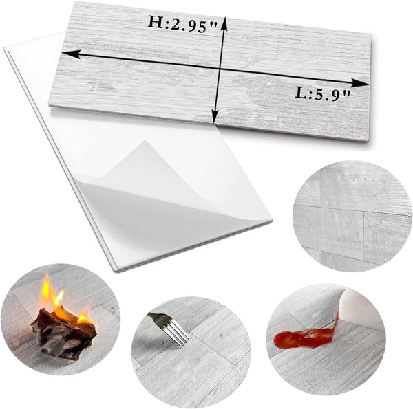 White Birch Subway PVC Tile