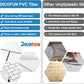 Polished White Ceramic Look Subway PVC Tile Sheet