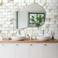 Calacatta Gold Marble PVC Subway Sheet