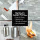 Grey Mountain Rock Stacked Linear PVC Tile Mixed Metal Silver
