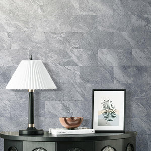 5.75''x12.2'' Bluish Gray Marble Subway PVC Tile