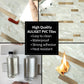 Light Brown Marble Look PVC Stacked Tile Mixed Bronze Metal Chips