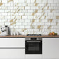 Calacatta Gold Marble PVC Subway Sheet