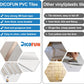 Beige Marble Look Fishscale PVC Mixed Champagne Golden Metal Chips
