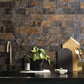 3'‘x6'' Rust Slate Subway PVC Tile