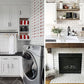 Polished White Ceramic Look Subway PVC Tile Sheet