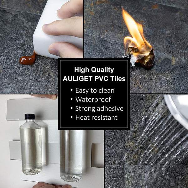 6‘’ x 12'' Rust Slate Subway PVC Tile