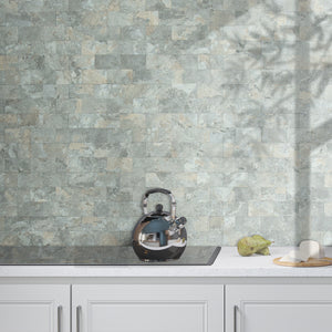 Beige and Gray Slate PVC Subway Sheet