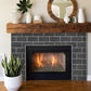3''x6'' Black Faux Stone Subway PVC Tile With White Faux Grout
