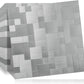 Silver Brushed Stainless Square Mosaic PVC Tile