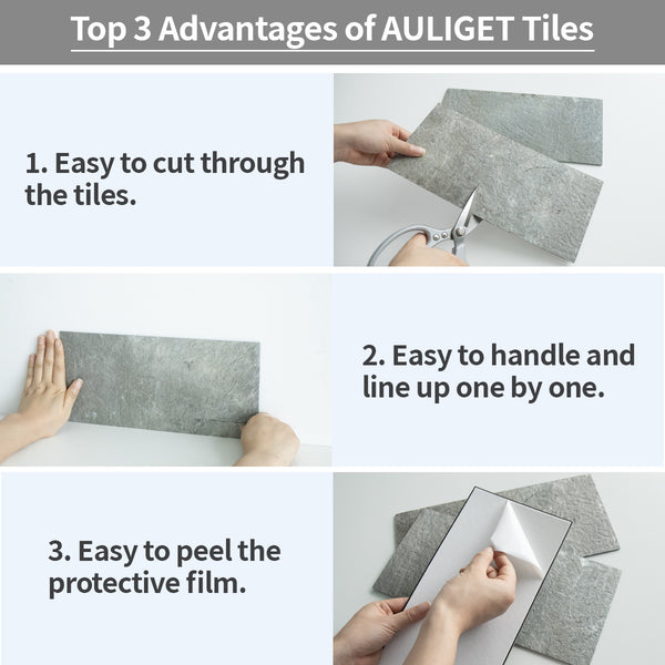 6‘’x12'' Mountain Rock Subway PVC Tile