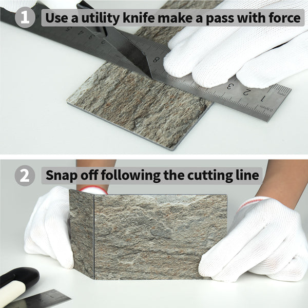 3''x6'' Apache Brown Slate PVC Subway Tile