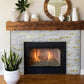 White Faux Marble Stacked PVC Mixed Gold Metal Chips